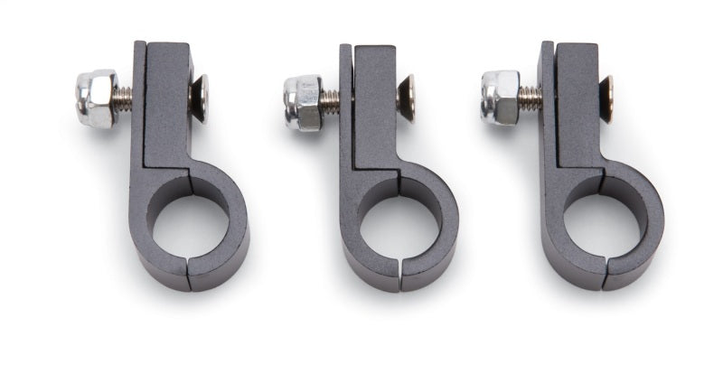 Line Clamp 8AN Tubing Black Anodized (3 Pack)