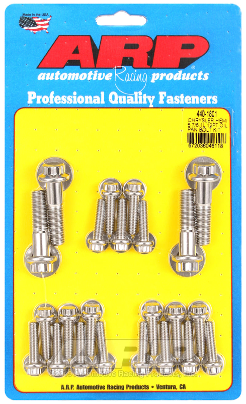 Oil Pan 12pt Bolt Kit Mopar 5.7L/6.1L Hemi