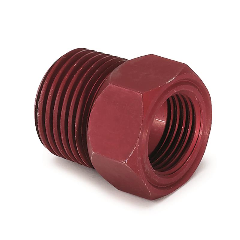 1/2in NPT Aluminum Temp. Adapter Fitting - Red