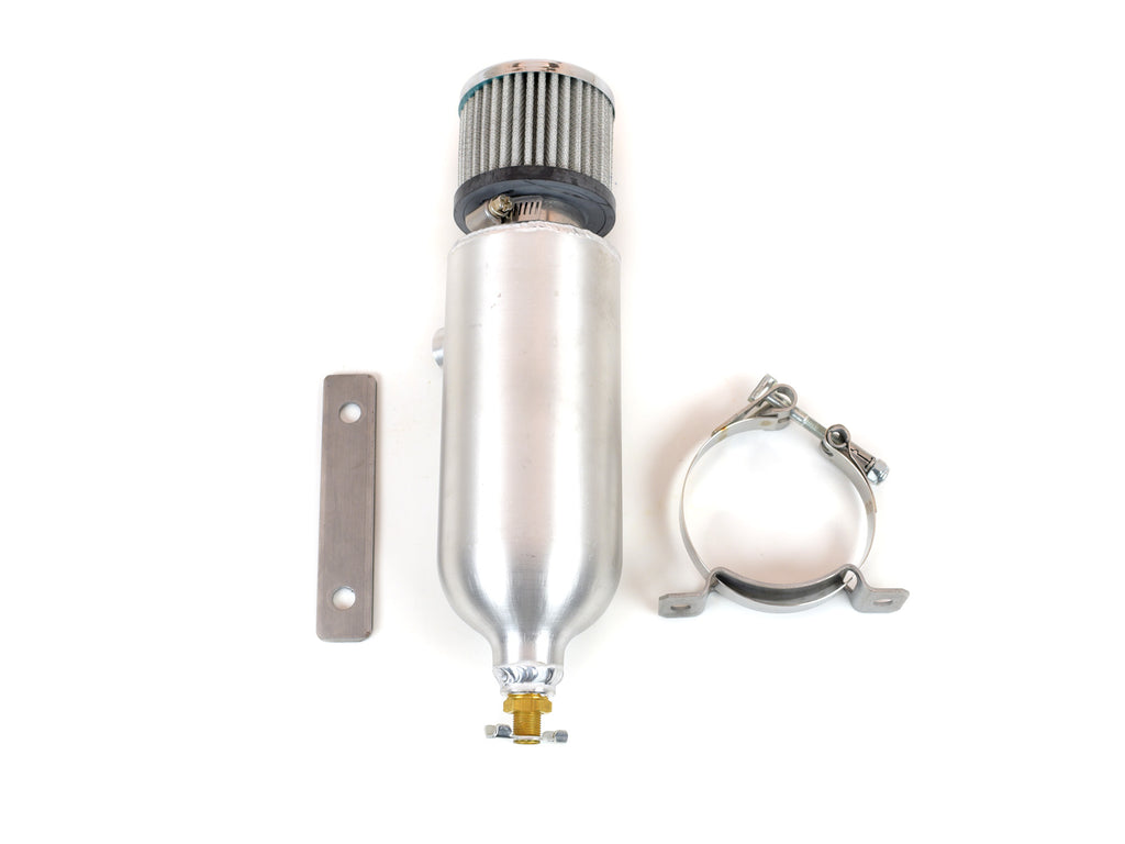 Canton 23-030 Universal Aluminum Breather Tank 3/8" Side Port And Bottom Petcock