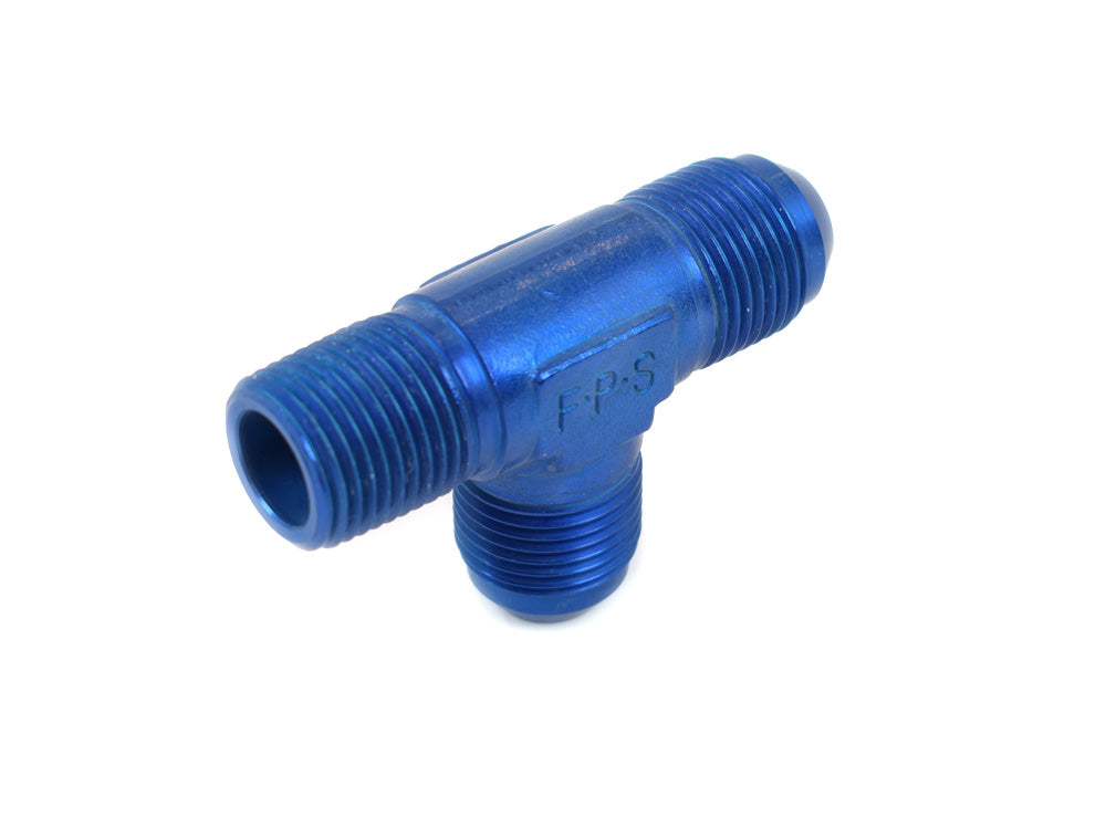 Canton 23-245TA T Fitting 1/2 Inch NPT And 2 -10 AN Ports Aluminum