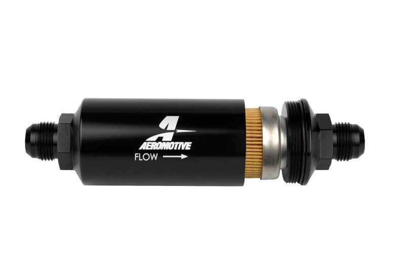 10an Inline Fuel Filter 10 Micron 2in OD Black