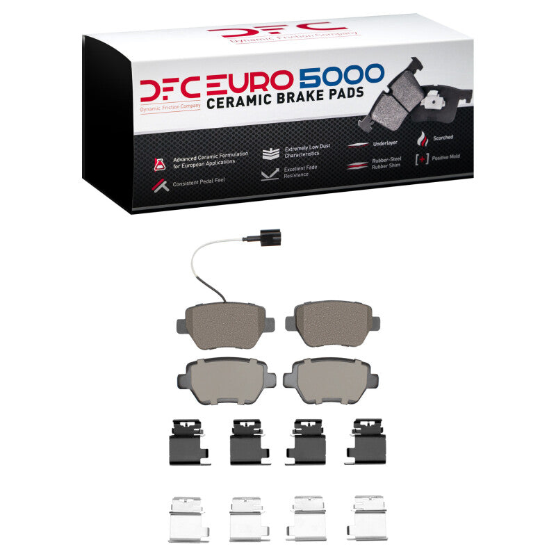 DFC 14-16 Maserati Ghibli Rear Euro 5000 Ceramic Brake Pads and Hardware Kit