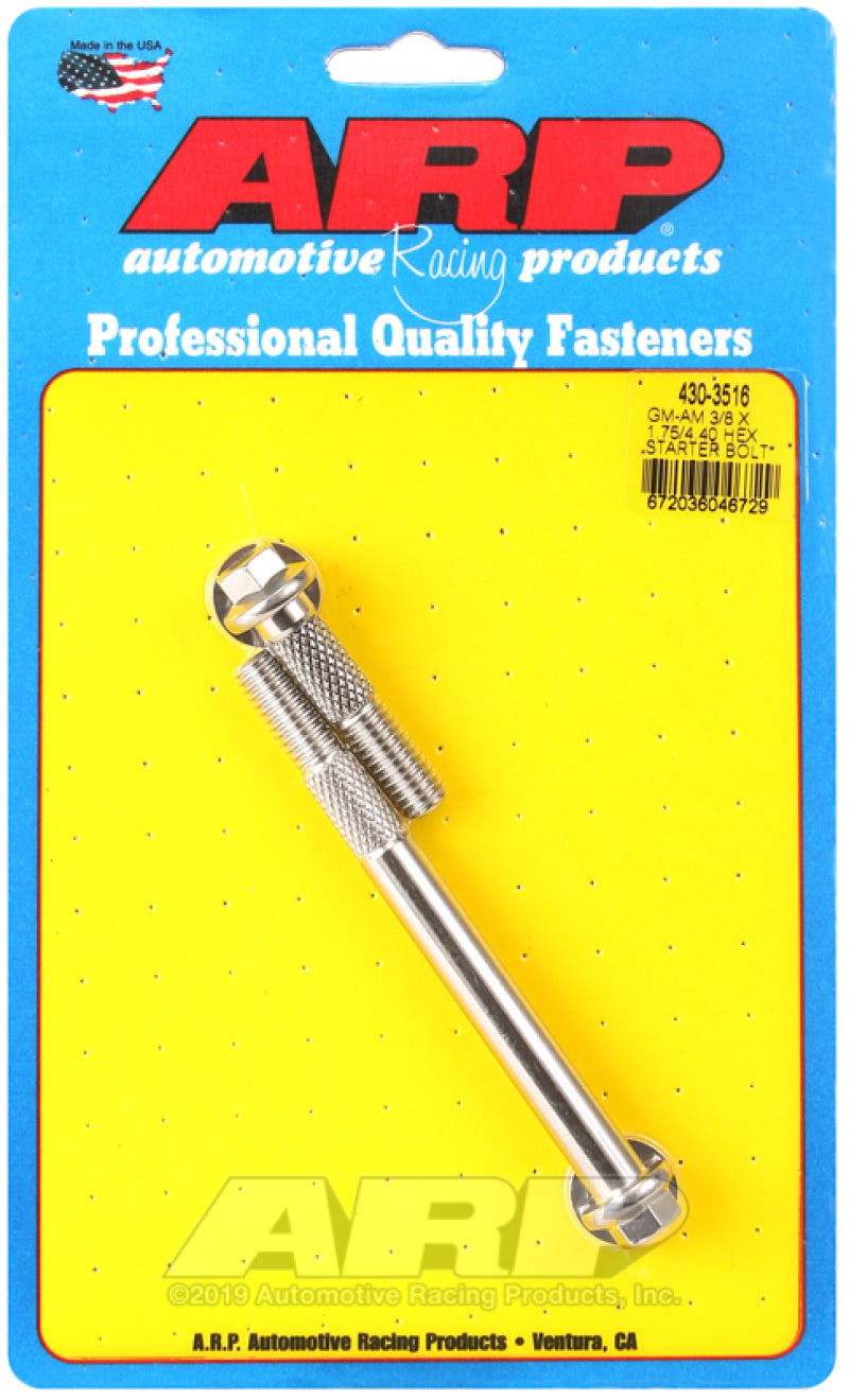 S/S Starter 6pt Bolt Kit 3/8-16 x 4.400 UHL