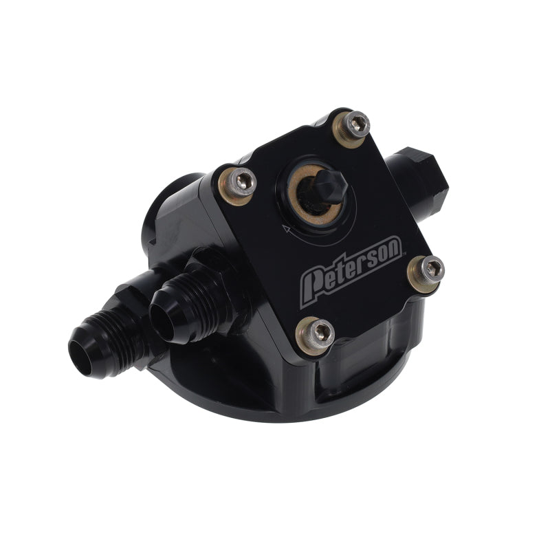 Peterson Fluid Systems Primer Filter Mount -12AN System 1 - Left to Right