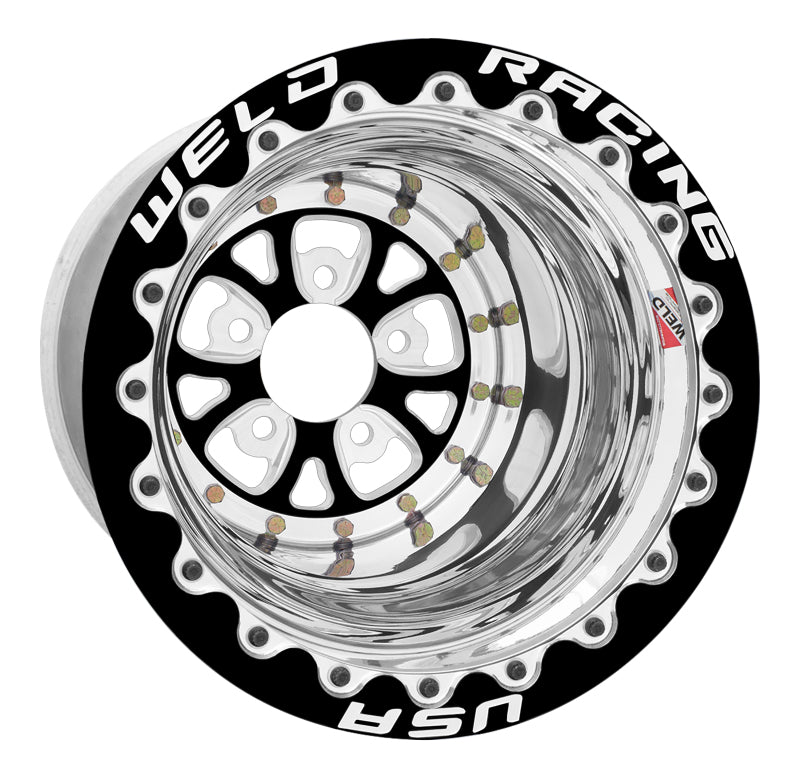 V-series Drag Wheel Blk 15x12 5x4.5 BC 6.0 BS