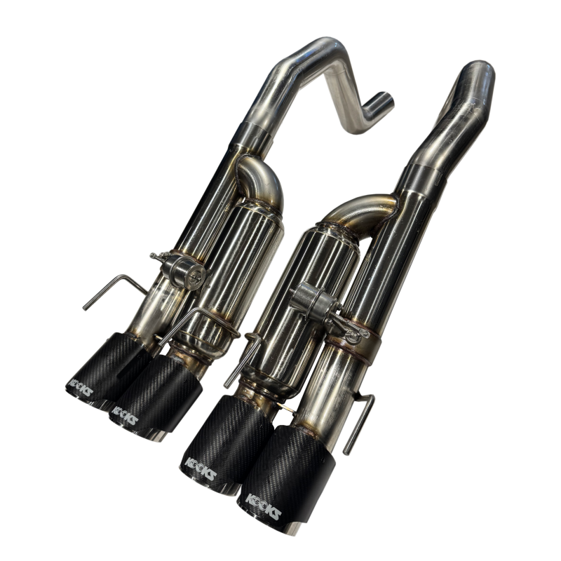 Kooks 09-13 Chevrolet Corvette Z06/ZR1 3in. Valved Axle-Back Exhaust w/ SS Tips