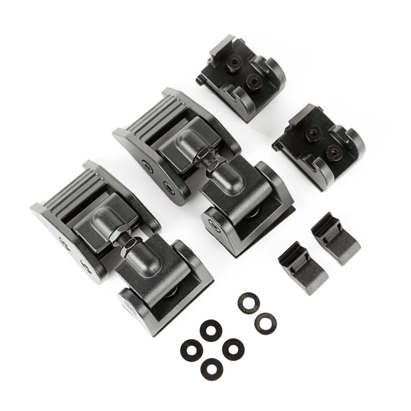 Hood Latches Textured Bl ack 18- Jeep Wrangler JL