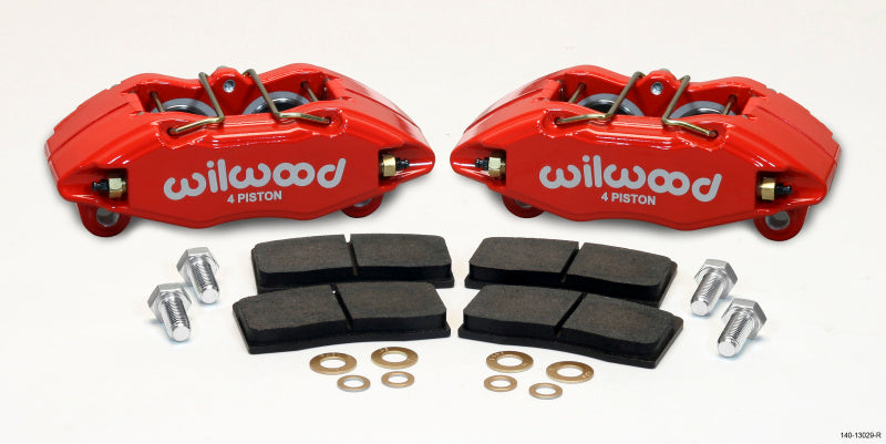 Caliper & Pad Kit Front Honda/Acura Red