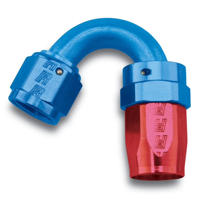6AN 150Deg Hose End ProClassic Blue/Red