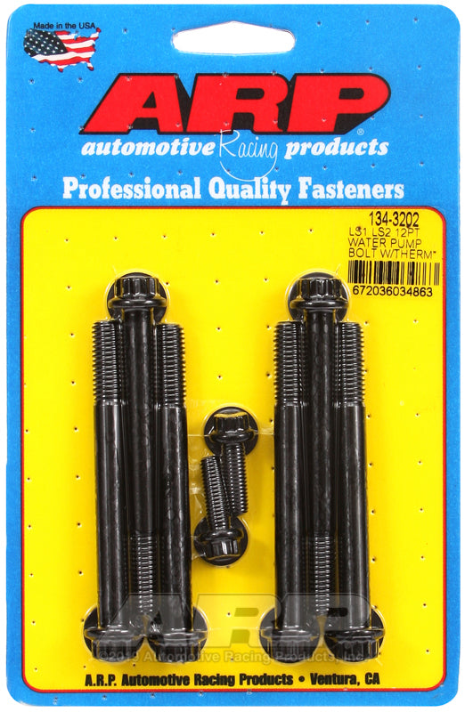 W/P & Thermostat Housing Bolt Kit - 12pt. LS1/LS2
