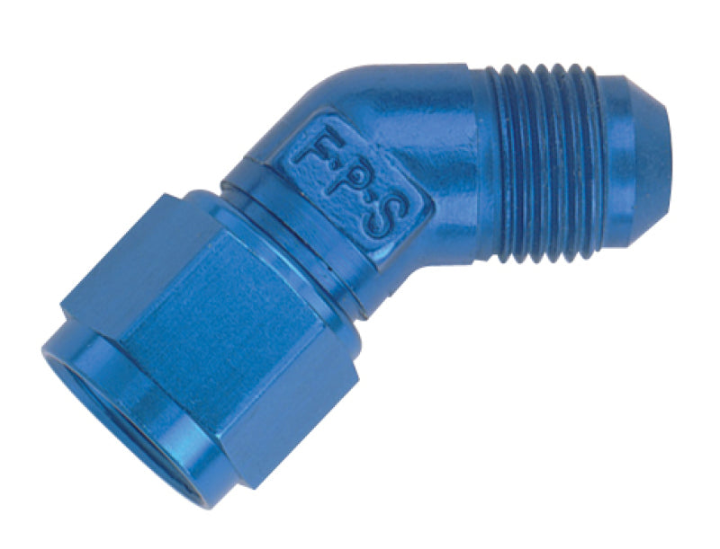 #6 Female Swivel to Male 45 Degree Fitting