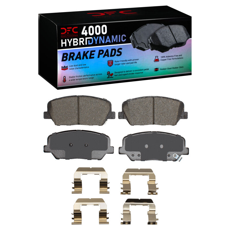 DFC 10-16 Hyundai Genesis Coupe Front 4000 HybriDynamic Brake Pads and Hardware Kit