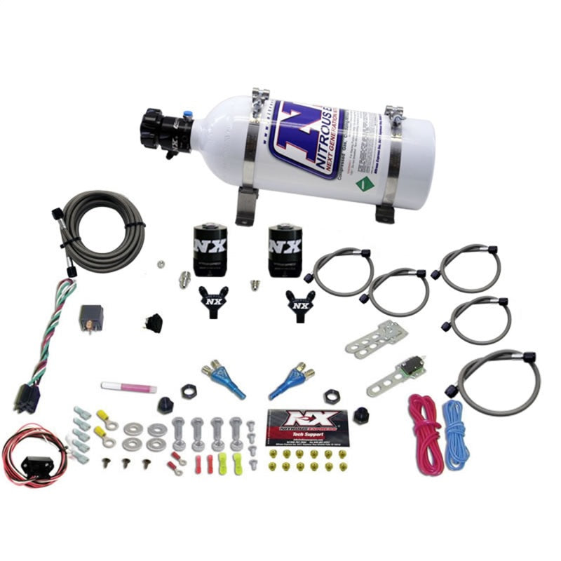 Nitrous Express 03-18 Nissan 350Z/370Z Dual Nozzle (35-150HP) w/5lb Bottle
