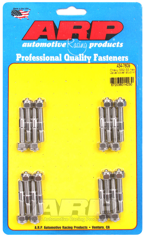 S/S Valve Cover Stud Kit 6pt. (16)