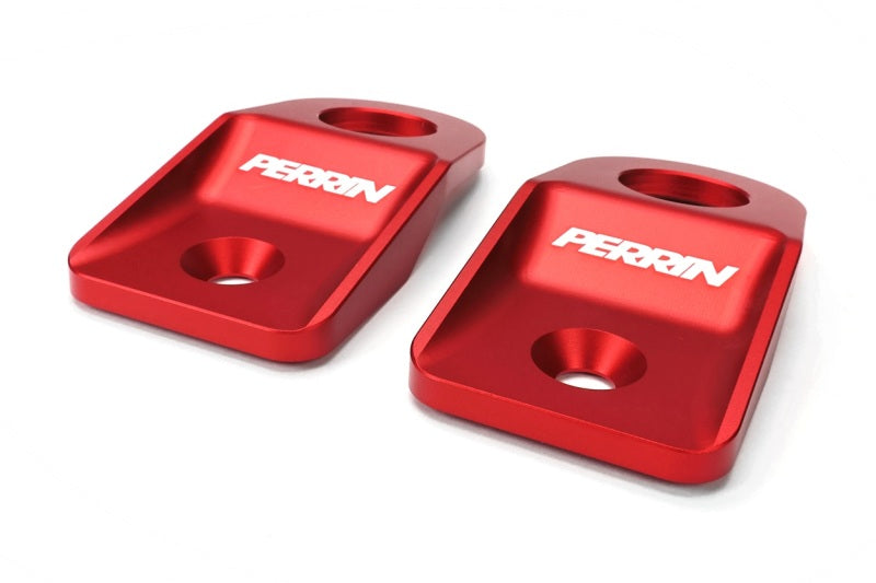 PERRIN 08-14 Subaru WRX/STI / 08-11 Impreza / 08-10 Outback Upper Radiator Bracket Set - Red
