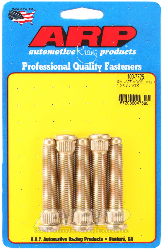 Wheel Stud Kit 5pk GM L/M 12mm x 1.5 x 2.5