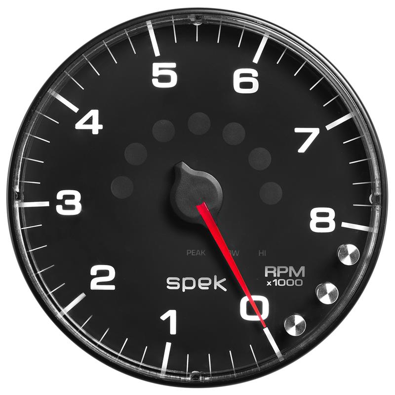 Spek-Pro 5in Tach w/ Shift Light & Peak Mem.