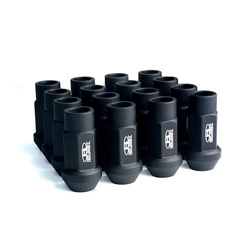 BLOX Racing Street Series Forged Lug Nuts - Black 12 x 1.25mm - Set of 20 (New Design)