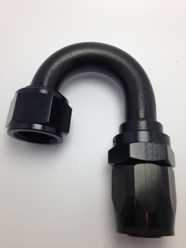 Hose Fitting #12 180 Deg Pro-Flow Black