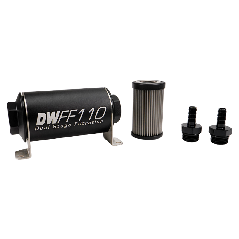 In-line Fuel Filter Kit 3/8 Hose Barb 100-Micro