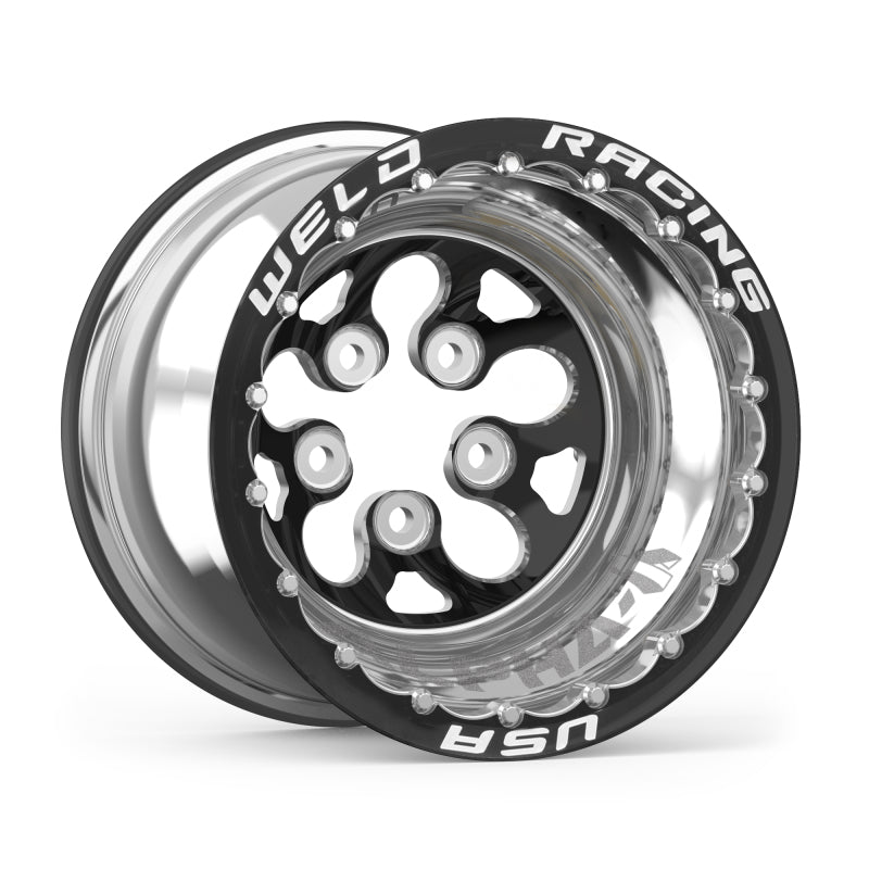 15x12 Blk Alpha-1 Wheel 5x4.750BP 4in BS Blk DBL