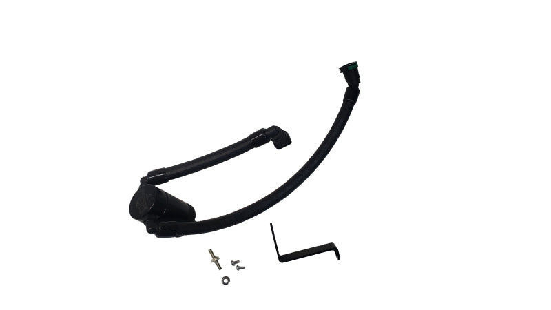 J&L 24-25 Ford Mustang GT w/ Whipple Supercharger Oil Separator 3.0 PCV Side - Black Anodized