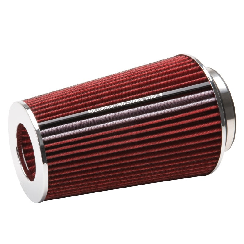 Pro-Flo Air Filter Cone 10.5 Tall Red/Chrome