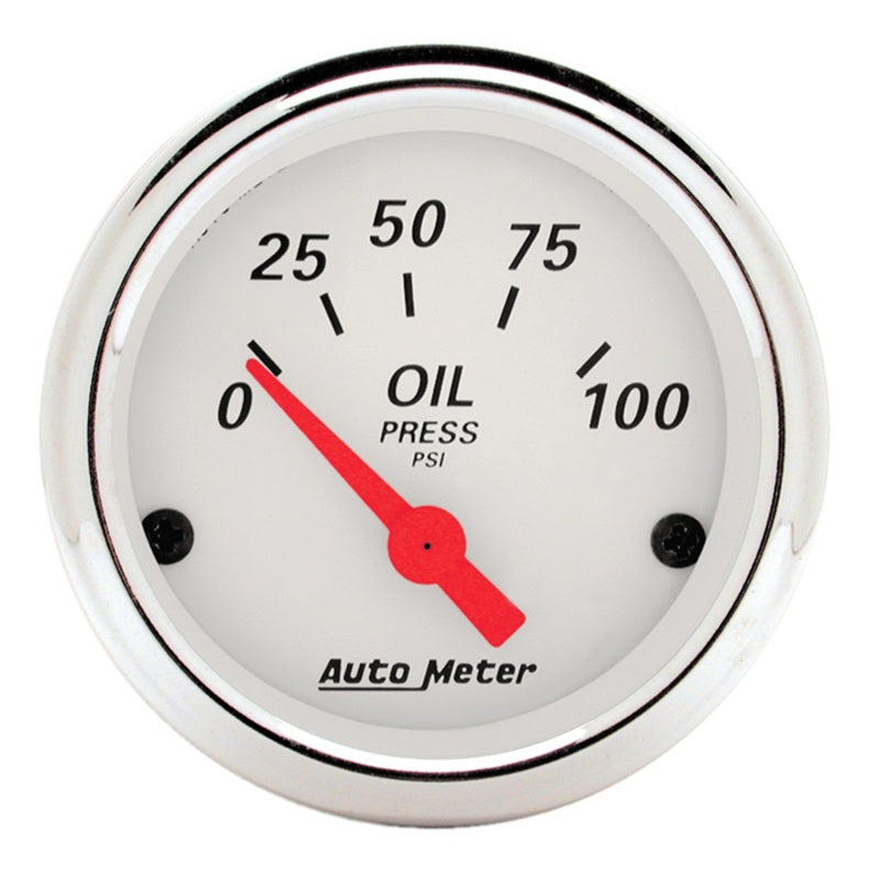 White Oil Pressure 0-100