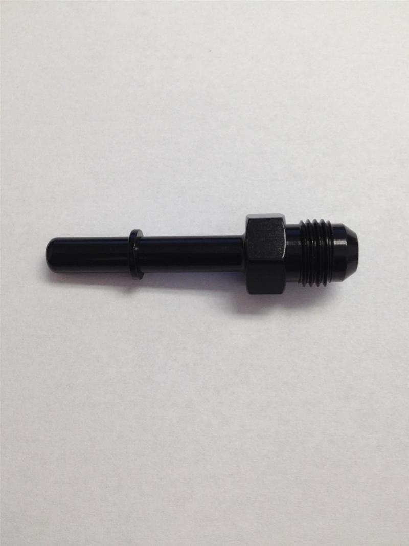 EFI Fuel Adapter Fitting #6 x 5/16  Black