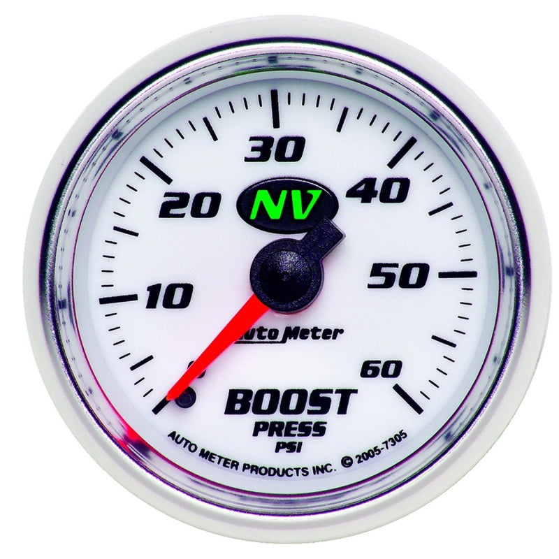 2-1/16in NV/S Boost Gauge 0-60psi