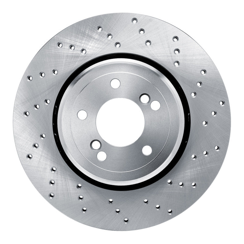 DFC 08-13 BMW M3 Right Rear Drilled Brake Rotor