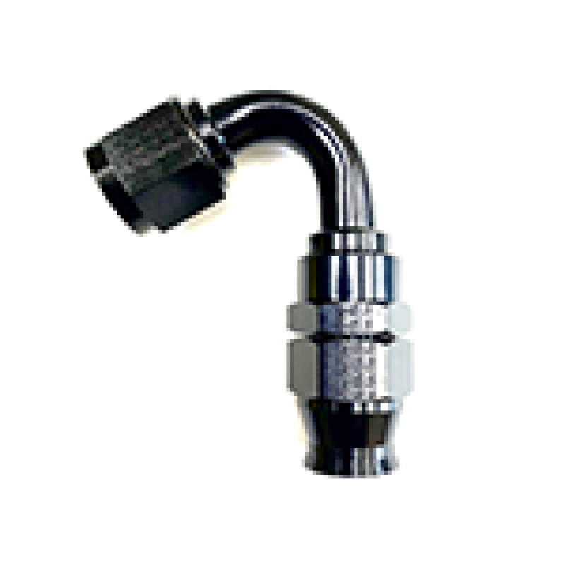 Hose Fitting #12 120 Deg PTFE Black