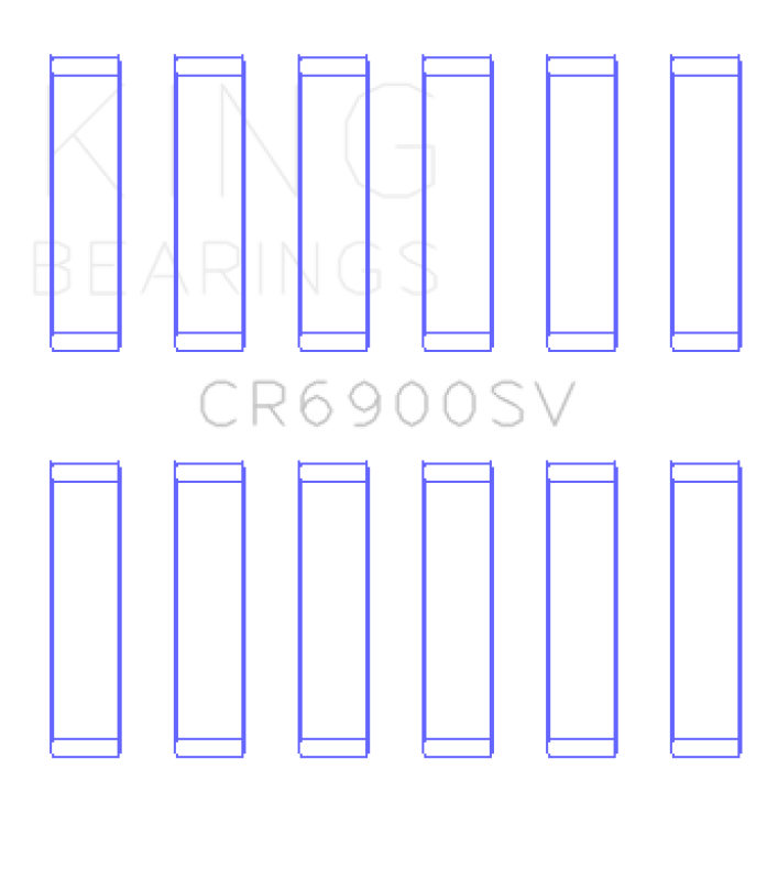King VM Motori A630/L630 Ecodiesel 3.0L Connecting Rod Bearing Set OE Replacment SP/SV - Size +0.5mm