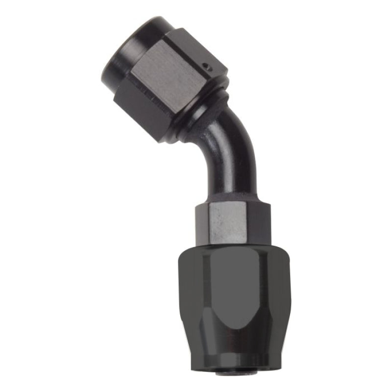 #12 45 Deg Hose End Black