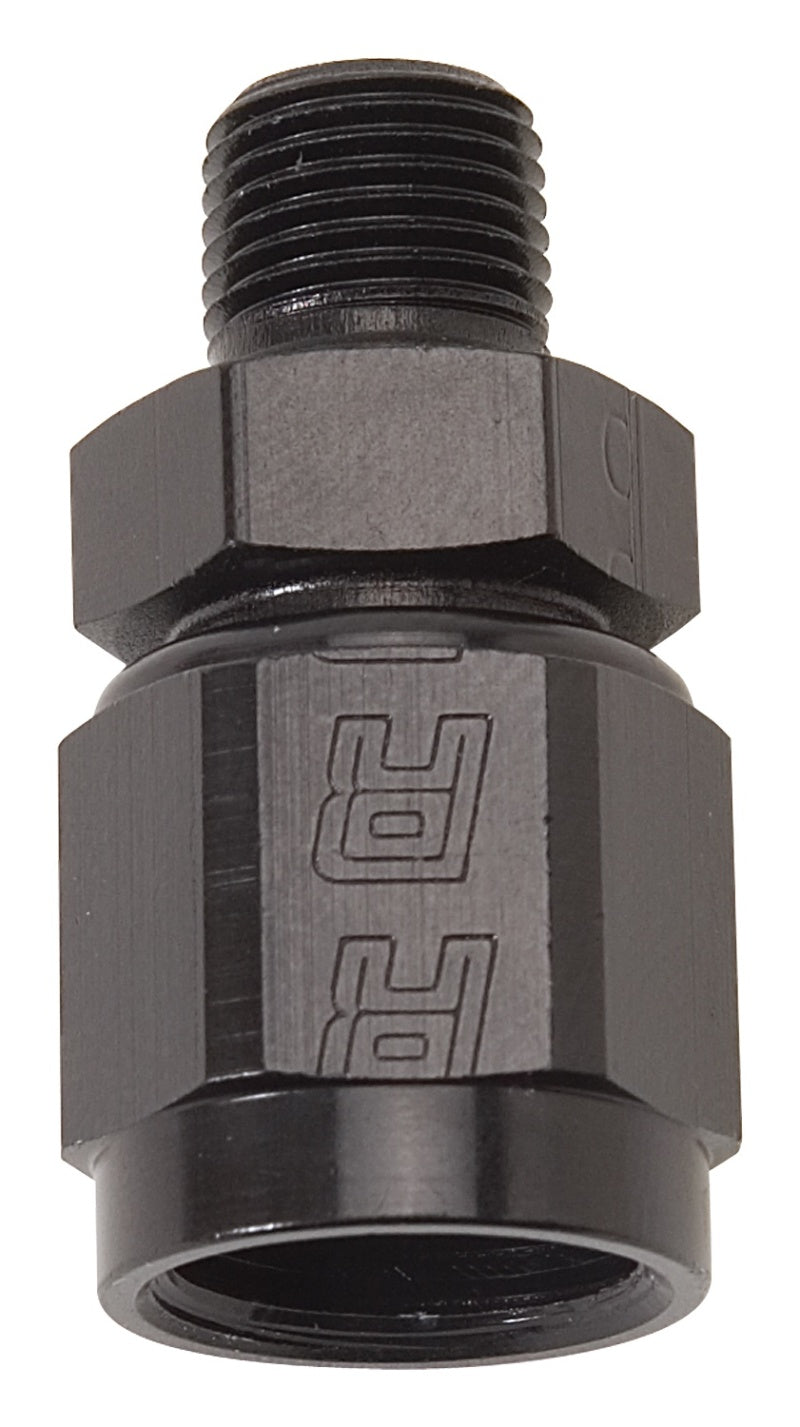 8AN F 3/8M Straight Black