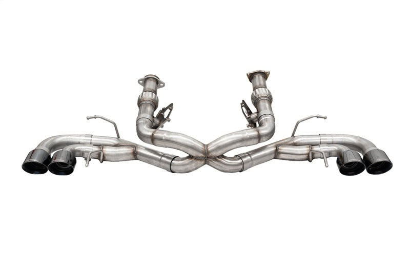 Corsa 2020-25 Corvette C8 3in Xtreme Cat-Back Exhaust 4.5in Black Quad Tips - Deletes stock AFMValve