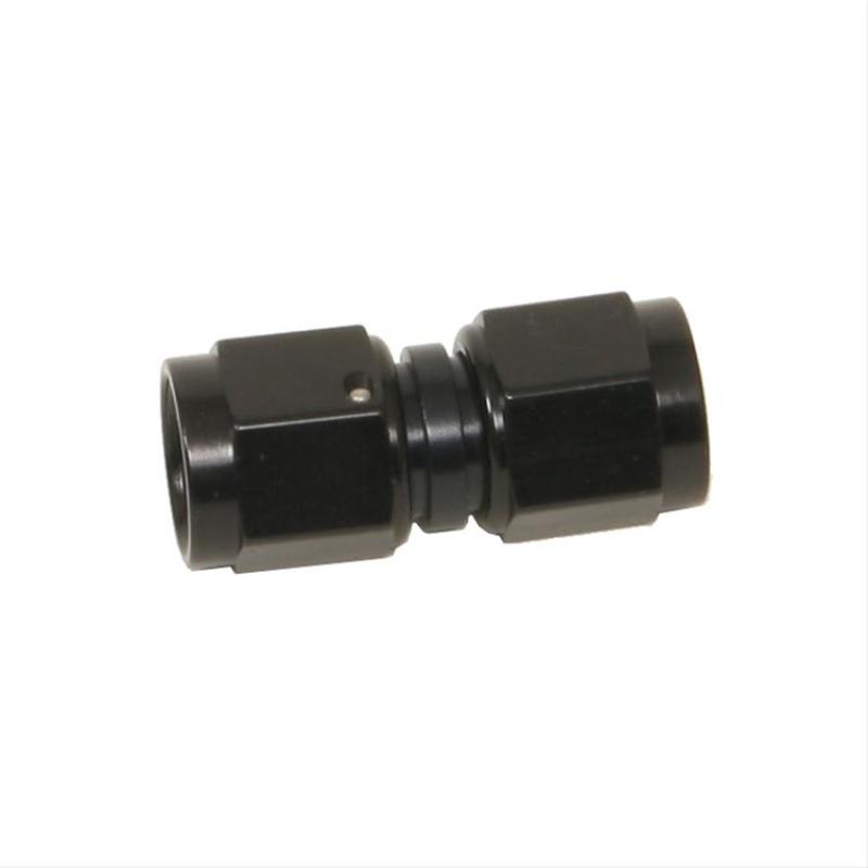 #6 x #8 Female Swivel Connector Black