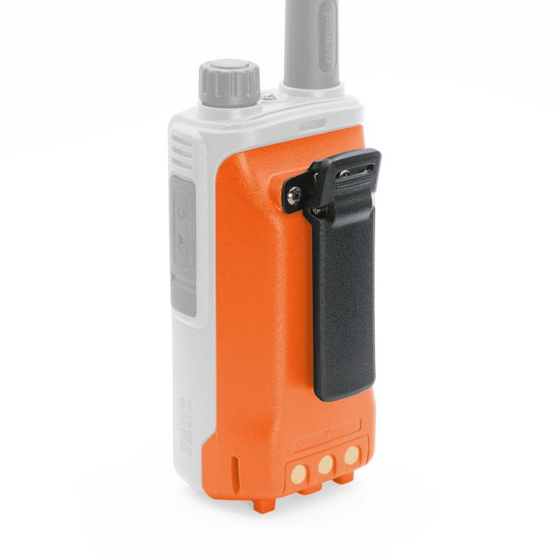Rugged Radios GMR2/GMR2 PLUS Handheld Long-Lasting XL Lithium Battery w/USB Charging Safety Orange