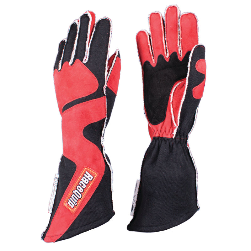 Gloves Outseam Black/Red Large SFI-5