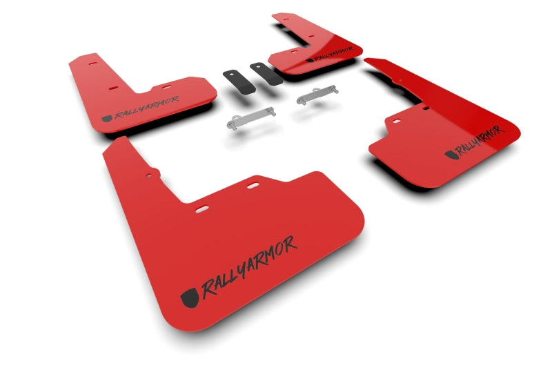 Rally Armor 22-26 Subaru WRX Red UR Mud Flap Altered Font Black Logo