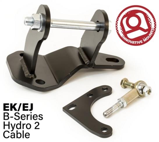Innovative 96-00 Civic B-Series Black Steel Hydro to Cable Trans Conversion Bracket and Actuator