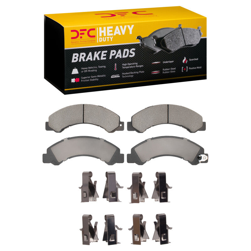 DFC 12-20 Hino 155 Fr & Rr Heavy Duty Pads and Hardware Kit