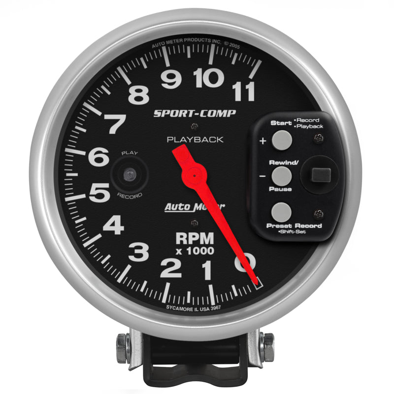 5in S/C 11000 RPM Playback Tach