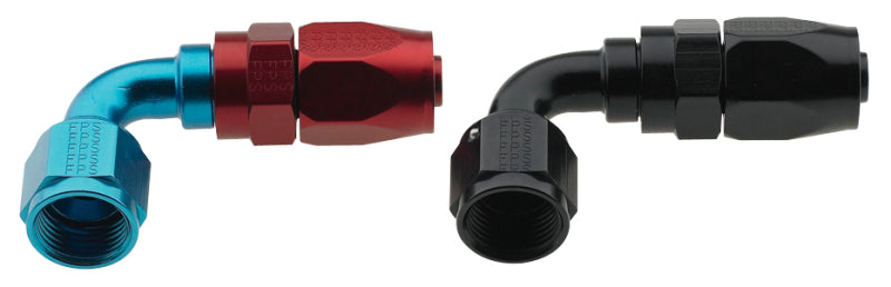 Hose Fitting #4 90 Deg Pro-Flow Black
