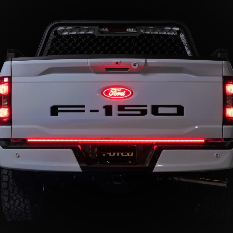 Putco 2024+ Ford F150 w/Factory LED Tail Light & OBS 60in Freedom Blade Tailgate Light Bar