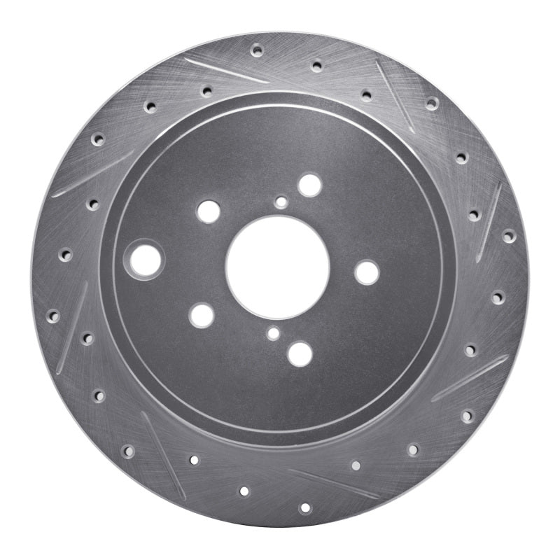 R1 10-25 Scion FR-S Rear Right Drilled & Slotted Silver Brake Rotor