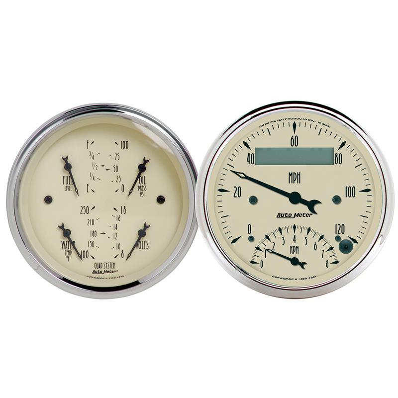 3-3/8in A/B Quad/Speedo/Tach Combo