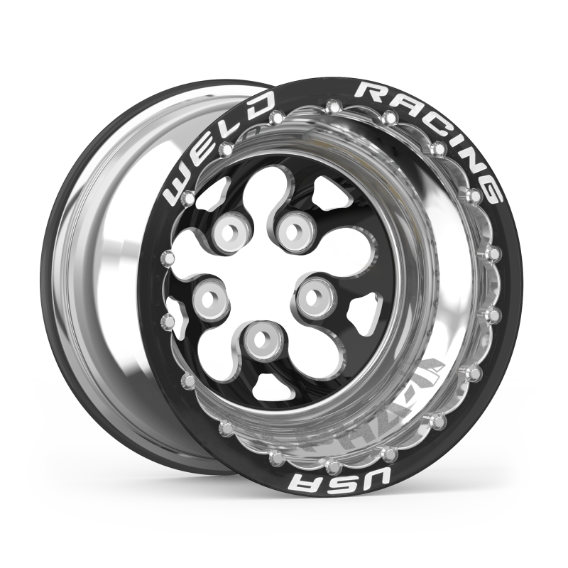 15x12 Blk Alpha-1 Wheel 5x4.750BP 5in BS Blk DBL