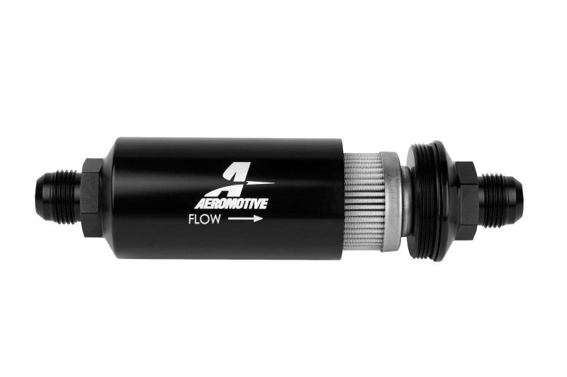 10an Inline Fuel Filter 100 Micron 2in OD Black